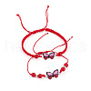 Adjustable Nylon Braided Bead Bracelets BJEW-TA00486-2