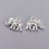 Vintage Elephant Charms PALLOY-ZN-47017-S-FF-1