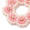 Seed Beads Beaded Charms PALLOY-MZ00205-02-3
