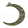 Tibetan Style Alloy Pendants X-TIBEP-R304-001AB-LF-2