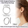 Beebeecraft 10Pcs 316L Stainless Steel Sleeper Earrings EJEW-BBC0001-56C-2