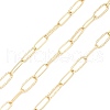 Rack Plating Brass Paperclip Chains CHC-K013-06A-4