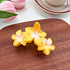 Candy Color Three Flower Plastic Claw Hair Clips PW-WG6FDF6-01-1