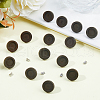 30 Pairs Wood Studs Earring Findings EJEW-DC00001-4