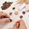 Olycraft 20Pcs 5 Colors Alloy Enamel Shank Buttons BUTT-OC0001-43-3
