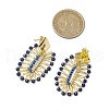 Oval 304 Stainless Steel Stud Earrings EJEW-MZ00379-3