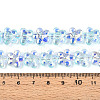 Transparency Electroplate Glass Beads Strands GLAA-T023-38A-06-4