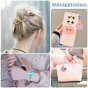 CHGCRAFT 16Pcs 16 Styles Silicone Focal Beads SIL-CA0004-52-7