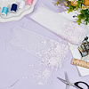 Gauze Embroidery Shell Starfish Lace Ribbon OCOR-WH0078-218-5