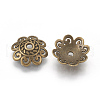 Tibetan Style Alloy Bead Caps X-TIBE-60309-AB-FF-2