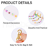 Fruit Polymer Clay & Acrylic & Alloy Enamel Locking Stitch Marker HJEW-CA00012-4