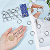 SUNNYCLUE 26Pcs Zinc Alloy Spring Gate Rings FIND-SC0012-70-3