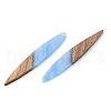 Resin & Walnut Wood Pendants RESI-S389-015A-3