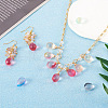 80Pcs 10 Colors Two Tone Transparent Spray Painted Glass Charms GLAA-TA0001-15-8