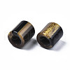 Two Tone Acrylic European Beads OACR-S038-022-2