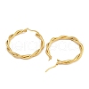 304 Stainless Steel Twist Ring Hoop Earrings for Women EJEW-U022-14G-2