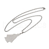 304 Stainless Steel Saint Benedict Medal Pendant Necklaces NJEW-K283-37P-2