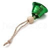 Iron Bell Pendant Decoration HJEW-JM02489-02-4