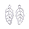 304 Stainless Steel Pendants STAS-G029-16S-2