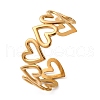 304 Stainless Steel Cuff Bangles for Women BJEW-Z130-01G-3