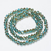 Electroplate Glass Beads Strands EGLA-A034-T6mm-J06-2
