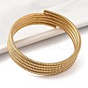304 Stainless Steel Spring Multi-strand Bangles for Women BJEW-Z086-01G-02-2