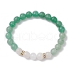 2Pcs Natural Mixed Gemstone Beaded Stretch Bracelets for Women BJEW-JB11332-3