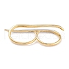 Brass Open Cuff Ring RJEW-C102-09GP-3