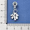925 Sterling Silver European Beads STER-S009-01D-S-3