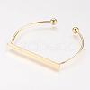 Brass Cuff Bangle BJEW-P168-F12-1