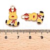 Christmas Theme Alloy Enamel Pendants ENAM-T020-10T-3