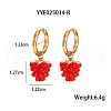 Stainless Steel Grape Hoop Earrings ZJ1069-2-2