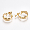 Brass Clip-on Earring Findings X-KK-T038-301G-1