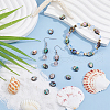 FIBLOOM 20Pcs Abalone Shell/Paua Shell Beads SSHEL-FI0001-03-6