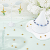 SOFPLATE 300pcs 10 Colors Brass Rhinestone Spacer Beads RB-SP001-07B-4