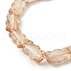 Electroplate Glass Beads Strands EGLA-L045-F-PL04-3