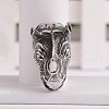 Antique Silver 3D Rhinoceros Shape Pendants STAS-H061-09AS-1