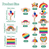 DIY Rainbow Color Pride Jewelry Making Finding Kit DIY-TA0004-73-12