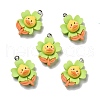 Opaque Resin Pendants RESI-D055-081P-1