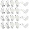 SUNNYCLUE 40Pcs 304 Stainless Steel Clip-on Earring Findings STAS-SC0008-39S-1