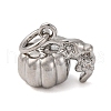 Brass Micro Pave Cubic Zirconia Pendants KK-P308-47P-1