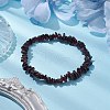 Natural Garnet Chip Beaded Stretch Bracelets for Women Men BJEW-JB10647-04-2