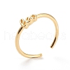 Constellation/Zodiac Sign Brass Cuff Rings RJEW-J074-05G-G-2