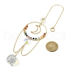 7 Chakra Gemstone Ring Pendant Decoration HJEW-TA00079-3