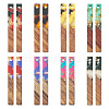 16Pcs 8 Colors Transparent Resin & Walnut Wood Big Pendants RESI-TA0002-53-1