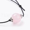 Adjustable Waxed Polyester Cord Beaded Bracelets BJEW-JB03351-3