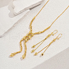 Middle Eastern Brass Beads Tassel Earrings & Necklaces Sets for Women JQ7345-3