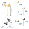 DICOSMETIC 40Pcs 5 Colors Iron Chain Extender FIND-DC0005-80-2