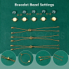 10Pcs 304 Stainless Steel Slider Cable Chain Slider Bracelet Makings DIY-DC00002-6
