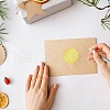34 Sheets Self Adhesive Gold Foil Embossed Stickers DIY-WH0509-007-5
